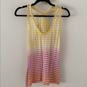 Ombré halter tank top some spots look a little worn with slight pilling